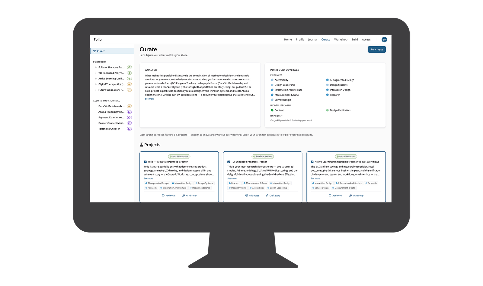 Folio — AI-Native Portfolio Creator